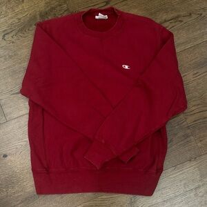 Champion Red Reverse Weave Sweatshirt size medium